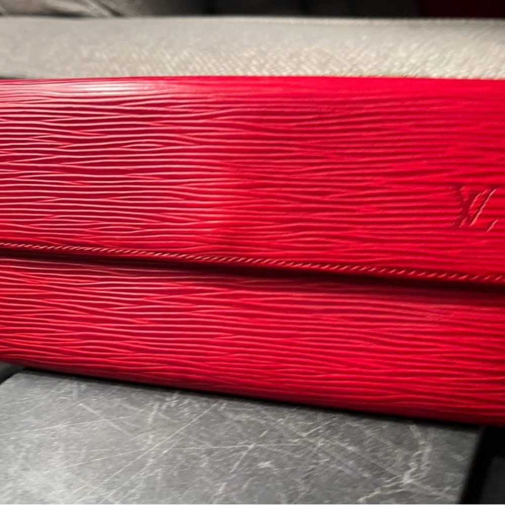 Louis Vuitton Red Epi Leather Wallet